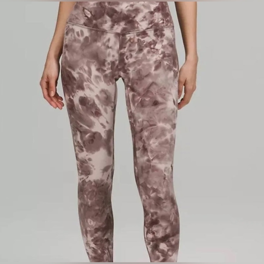 Lululemon Align High-Rise 25" Diamond Dye Mink Bery Lunar Rock Shadow Grey